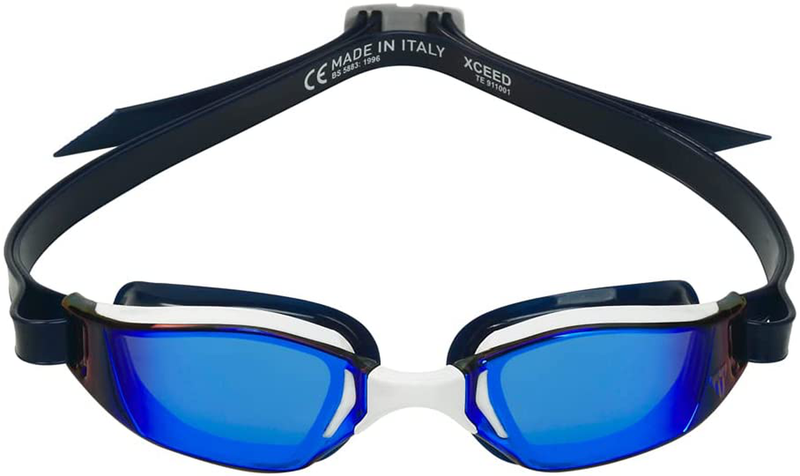 MP Michael Phelps XCEED Swimming Goggles Sporting Goods > Outdoor Recreation > Boating & Water Sports > Swimming > Swim Goggles & Masks MP Michael Phelps Blue Mirrored, White & Blue  