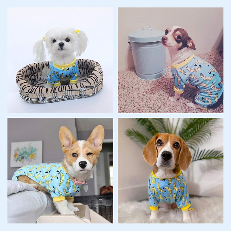 Cutebone Dog Pajamas Cat Pajamas Dog Apparel Dog Jumpsuit Pet Clothes Pjs Animals & Pet Supplies > Pet Supplies > Dog Supplies > Dog Apparel CuteBone   