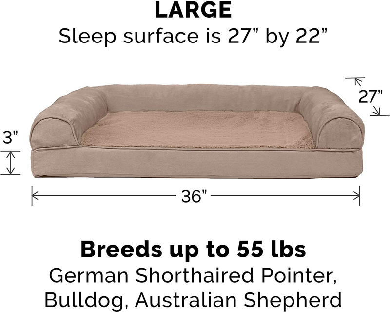 Furhaven Orthopedic, Cooling Gel, and Memory Foam Pet Beds for Small, Medium, and Large Dogs and Cats - Plush and Suede Sofa, Quilted Sofa, Comfy Couch Dog Bed, and More Animals & Pet Supplies > Pet Supplies > Cat Supplies > Cat Beds Furhaven   
