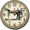 Sewing Room 2 Wall Clock, Available in 8 Sizes, Most Sizes Ship 2-3 Days, Whisper Quiet. Home & Garden > Decor > Clocks > Wall Clocks The Big Clock Store 2. Sewing Room 15-Inch 