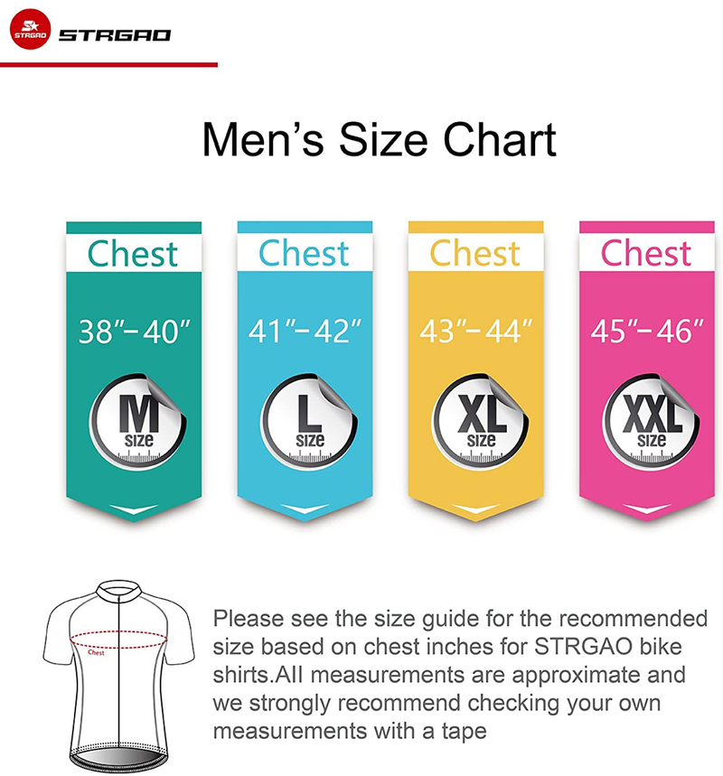 MR Strgao Men's Cycling Jersey Bike Short Sleeve Shirt Sporting Goods > Outdoor Recreation > Cycling > Cycling Apparel & Accessories Mengliya   