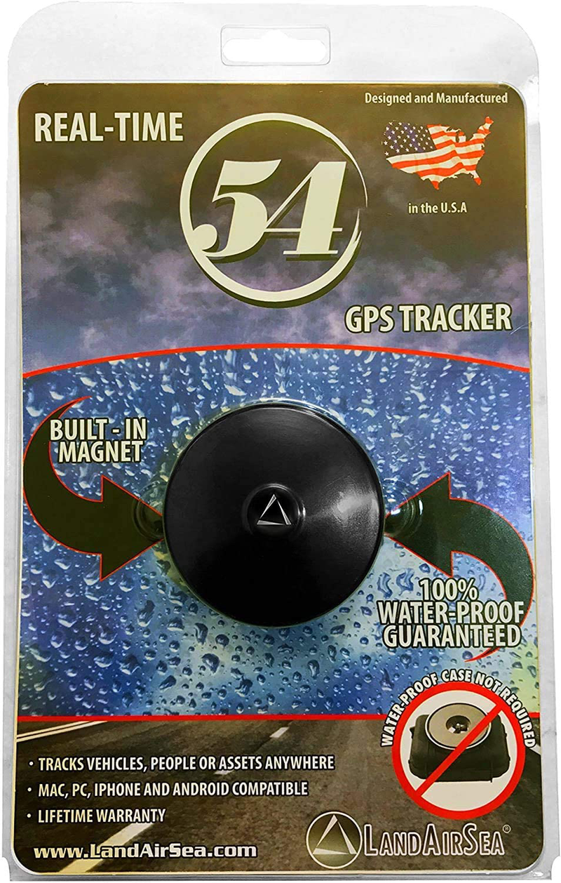 LandAirSea 54 GPS Tracker - USA Manufactured, Waterproof Magnet Mount. Full Global Coverage. 4G LTE Real-Time Tracking for Vehicle, Asset, Fleet, Elderly and more. Subscription is required.