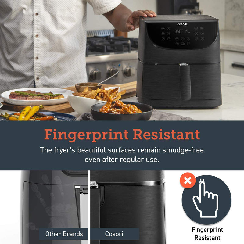 COSORI Air Fryer Max XL(100 Recipes) Digital Hot Oven Cooker, One Touch Screen with 13 Cooking Functions, Preheat and Shake Reminder, 5.8 QT, Black Home & Garden > Kitchen & Dining > Kitchen Tools & Utensils > Kitchen Knives COSORI   