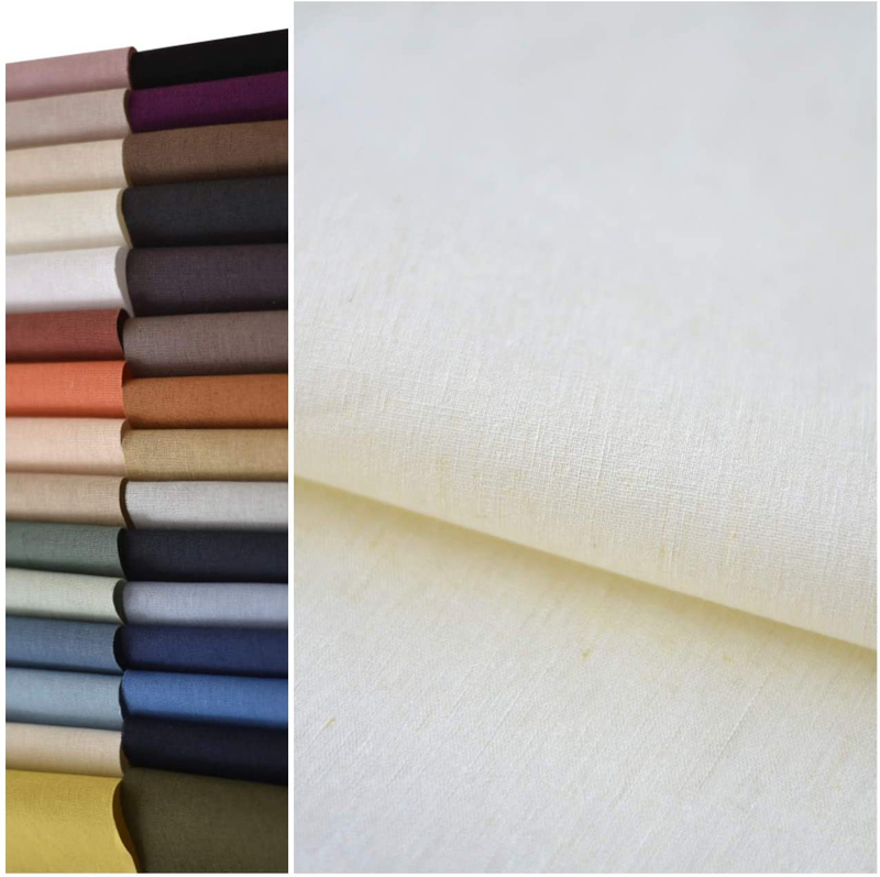 COTTONVILL 11COUNT Linen Blend Solid Bio Washing Fabric (3yard, 15-Persian Blue) Arts & Entertainment > Hobbies & Creative Arts > Arts & Crafts > Crafting Patterns & Molds > Sewing Patterns COTTONVILL 02-ivory 3yard 
