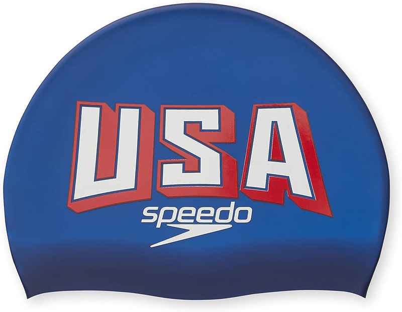 Speedo Unisex-Adult Swim Cap Silicone Sporting Goods > Outdoor Recreation > Boating & Water Sports > Swimming > Swim Caps Speedo Blue/Red  