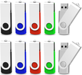 TOPESEL 5 Pack 2GB USB 2.0 Flash Drive Memory Stick Thumb Drives (5 Mixed Colors: Black Blue Green Red Silver) Electronics > Electronics Accessories > Computer Components > Storage Devices > USB Flash Drives ‎TOPESEL Color(type2)*10 16GB-3.0 