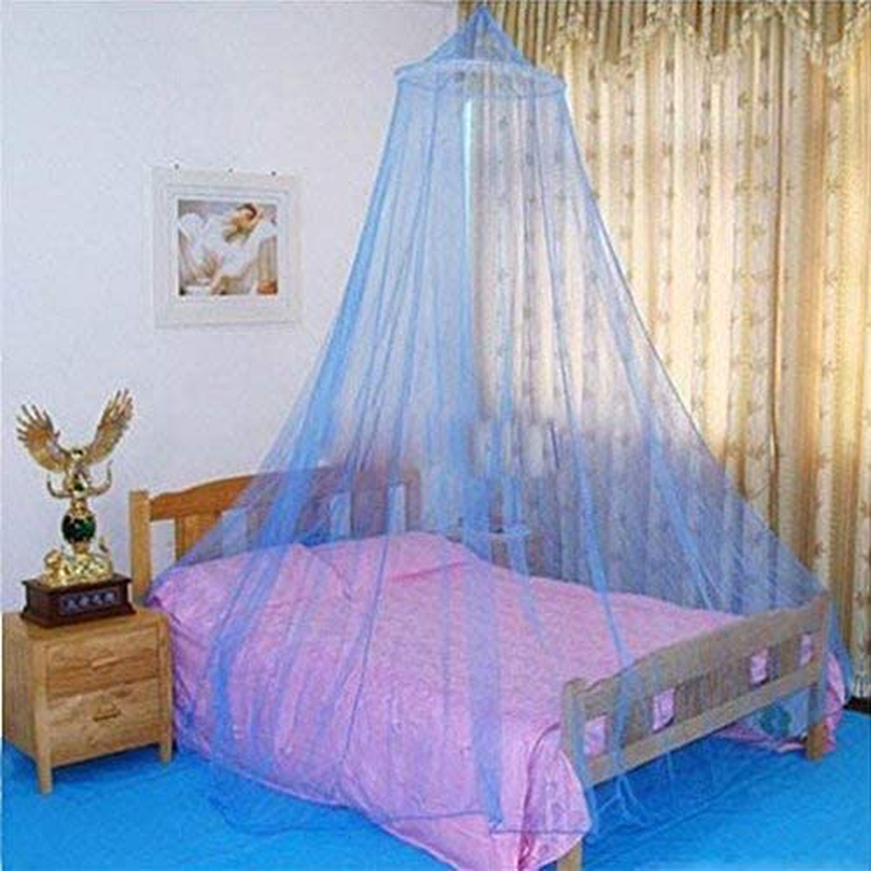 DAYSTART Mosquito Net round Lace Curtain Dome Bed Canopy Netting for Single to King Size Beds,Camping (Rose Red) Sporting Goods > Outdoor Recreation > Camping & Hiking > Mosquito Nets & Insect Screens DAYSTART Blue  