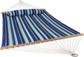 Sunnydaze Quilted Fabric Hammock Two Person with Spreader Bars Heavy Duty 450 Pound Capacity, Catalina Beach Home & Garden > Lawn & Garden > Outdoor Living > Hammocks Sunnydaze Decor Catalina Beach  