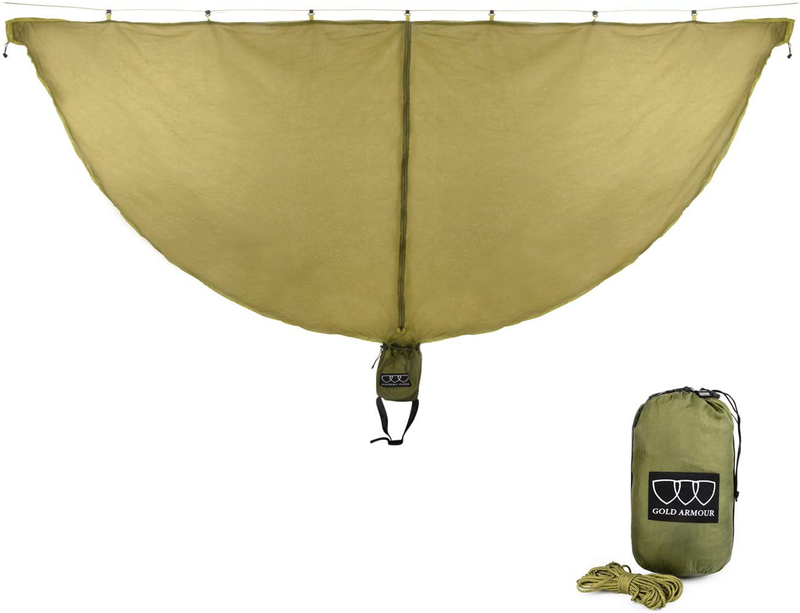Gold Armour Hammock Mosquito Net, Guardian Mosquito Bug Net for Bugs, Best Premium Quality Mesh Netting, No See Um and Insects, Perfect Accessory for Your Hammocks Sporting Goods > Outdoor Recreation > Camping & Hiking > Mosquito Nets & Insect Screens Gold Armour Od Green  