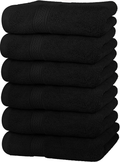 Utopia Towels Premium Grey Hand Towels - 100% Combed Ring Spun Cotton, Ultra Soft and Highly Absorbent, 600 GSM Extra Large Hand Towels 16 x 28 inches, Hotel & Spa Quality Hand Towels (6-Pack) Home & Garden > Linens & Bedding > Towels Utopia Towels Black  