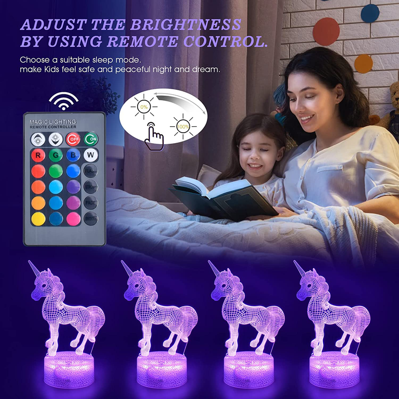 Night Light Gifts for Teenage Girls & Kids,Dimmable LED Nightlight Bedside Lamp,Timer,7 Colors Changing,Touch & Remote Control,Best Girls Boys Toys Gifts for Valentines Day/Stocking Stuffers/Birthday