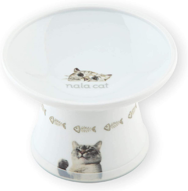 Extra Wide Raised Cat Food Bowl Animals & Pet Supplies > Pet Supplies > Cat Supplies Necoichi Nala Cat Limited Edition  