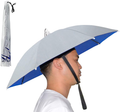 NEW-Vi Umbrella Hat, 25 inch Hands Free Umbrella Cap for Adults and Kids, Fishing Golf Gardening Sunshade Outdoor Headwear (Blue/Silver 2 Pcs) Home & Garden > Lawn & Garden > Outdoor Living > Outdoor Umbrella & Sunshade Accessories NEW-Vi Silver 2 Pcs  