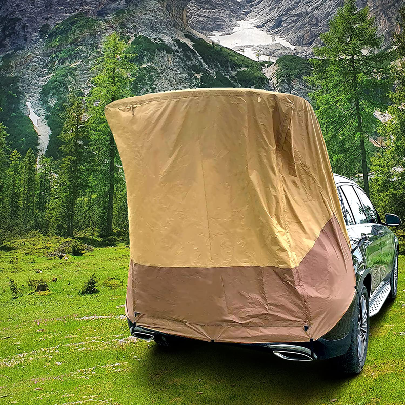 Tailgate Shade Awning Tent for Car Travel Small to Large Size SUV Waterproof 3000MM Yellow Sporting Goods > Outdoor Recreation > Camping & Hiking > Tent Accessories HASIKA   