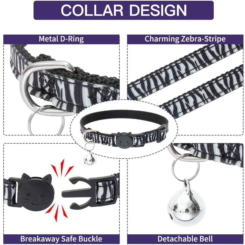 SCENEREAL Cat Harness with Leash and Collar Set - Escape Proof Harness and Collar for Walking Outdoor Stylish Animal Texture Style for Cats Small Puppies Animals & Pet Supplies > Pet Supplies > Cat Supplies > Cat Apparel SCENEREAL   
