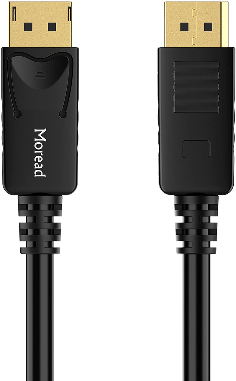 Moread DisplayPort to DisplayPort Cable, 6 Feet, Gold-Plated Display Port Cable (4K@60Hz, 2K@144Hz) DP Cable Compatible with Computer, Desktop, Laptop, PC, Monitor, Projector - Black Electronics > Electronics Accessories > Cables Moread   