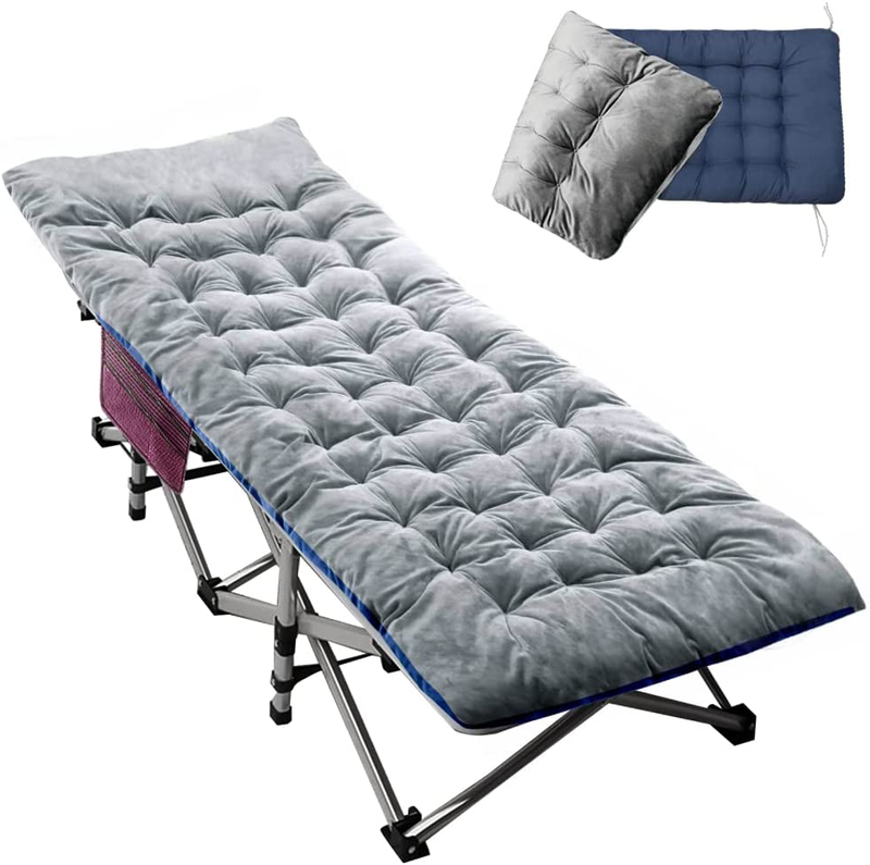 Lilypelle Folding Camping Cot, Double Layer Oxford Strong Heavy Duty Sleeping Cots with Carry Bag, Portable Travel Camp Cots for Home/Office Nap and Beach Vacation Sporting Goods > Outdoor Recreation > Camping & Hiking > Camp Furniture LILYPELLE Fuchsia Red 75"L x 28"W 