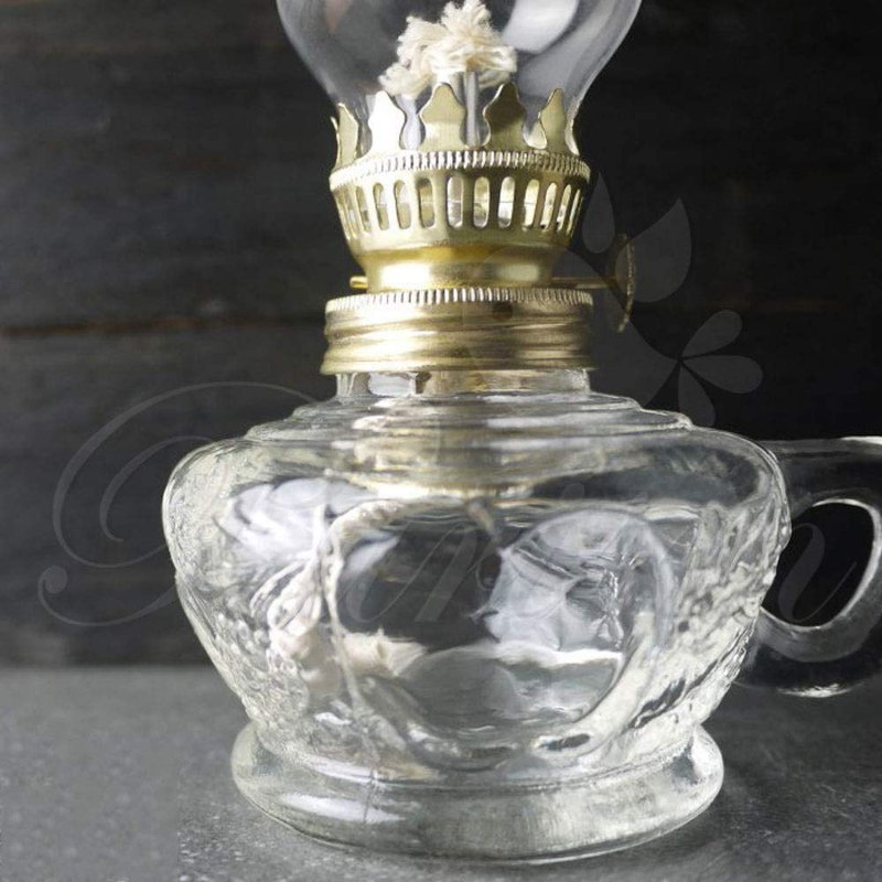 LWJPP Oil Lamps for Indoor Use Vintage Simple Glass Craft Lamp for Home Lighting Decoration Glass Kerosene Lamp Outdoor Camping Lantern Home & Garden > Lighting Accessories > Oil Lamp Fuel LWJPP   