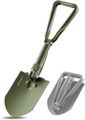 REDCAMP Military Folding Camping Shovel，High Carbon Steel Entrenching Tool Tri-Fold Handle Shovel with Cover Sporting Goods > Outdoor Recreation > Camping & Hiking > Camping Tools REDCAMP Green  
