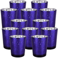 Just Artifacts 2.75-Inch Speckled Mercury Glass Votive Candle Holders (12pcs, Silver) Home & Garden > Decor > Home Fragrance Accessories > Candle Holders Just Artifacts Indigo  