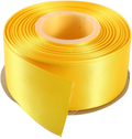 ITIsparkle 11/2" Inch Double Faced Satin Ribbon 25 Yards-Roll Set for Gift Wrapping Party Favor Hair Braids Hair Bow Baby Shower Decoration Floral Arrangement Craft Supplies, Vanilla Ribbon Arts & Entertainment > Hobbies & Creative Arts > Arts & Crafts > Art & Crafting Materials > Embellishments & Trims > Ribbons & Trim ITIsparkle Maize  