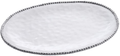 Pampa Bay Porcelain Large Oval Thanksgiving, Christmas, Hannukah, and Holiday and Party Serving Platter (Salerno) Home & Garden > Decor > Seasonal & Holiday Decorations& Garden > Decor > Seasonal & Holiday Decorations Pampa Bay White and Silver  