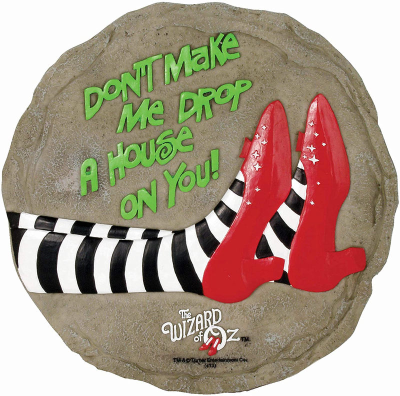 Spoontiques - Garden Décor - Ruby Slippers Stepping Stone - Decorative Stone for Garden Home & Garden > Decor > Seasonal & Holiday Decorations Spoontiques Drop a House on You  