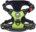 PoyPet No Pull Dog Harness, No Choke Front Lead Dog Reflective Harness, Adjustable Soft Padded Pet Vest with Easy Control Handle for Small to Large Dogs Animals & Pet Supplies > Pet Supplies > Dog Supplies PoyPet Green Medium 