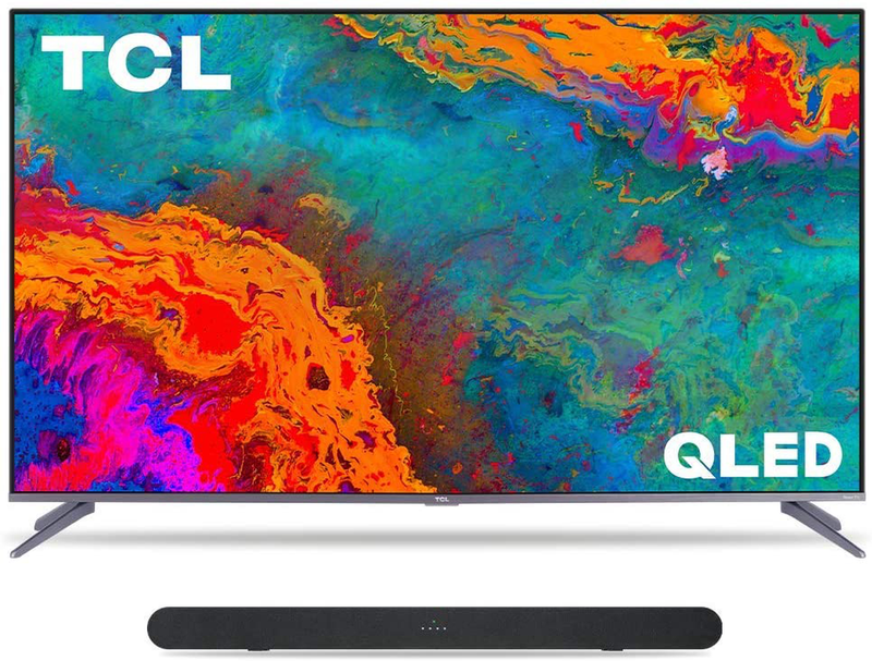 TCL 50-inch 5-Series 4K UHD Dolby Vision HDR QLED Roku Smart TV - 50S535, 2021 Model Electronics > Video > Televisions TCL TV with Alto 6 Sound Bar 50-Inch 