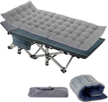 Slsy Folding Camping Cot, Folding Cot Camping Cot for Adults Portable Folding Outdoor Cot with Carry Bags for Outdoor Travel Camp Beach Vacation Sporting Goods > Outdoor Recreation > Camping & Hiking > Camp Furniture Slsy Blue W/ Gray Pad 75" x 28" 