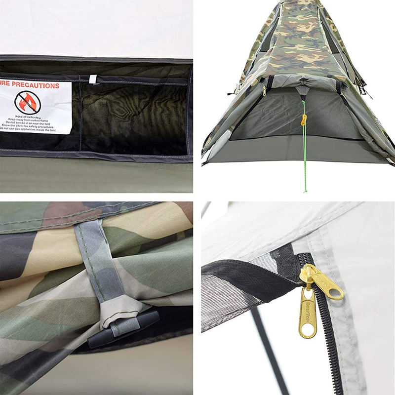 GEERTOP Ultralight Bivy Tent for 1 Person 3 Season Waterproof Single Person Backpacking Tent for Camping Hiking Backpack Travel Outdoor Survival Gear Sporting Goods > Outdoor Recreation > Camping & Hiking > Tent Accessories GEERTOP   