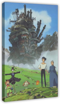 Classic Large-Scale Movie Masterpiece Howl'S Moving Castle Art Print Poster 8 Canvas Poster Bedroom Decor Sports Landscape Office Room Decor Gift 12X18Inch(30X45Cm) Unframe-Style Home & Garden > Decor > Artwork > Posters, Prints, & Visual Artwork GGHB Frame-style 24x36inch(60x90cm) 