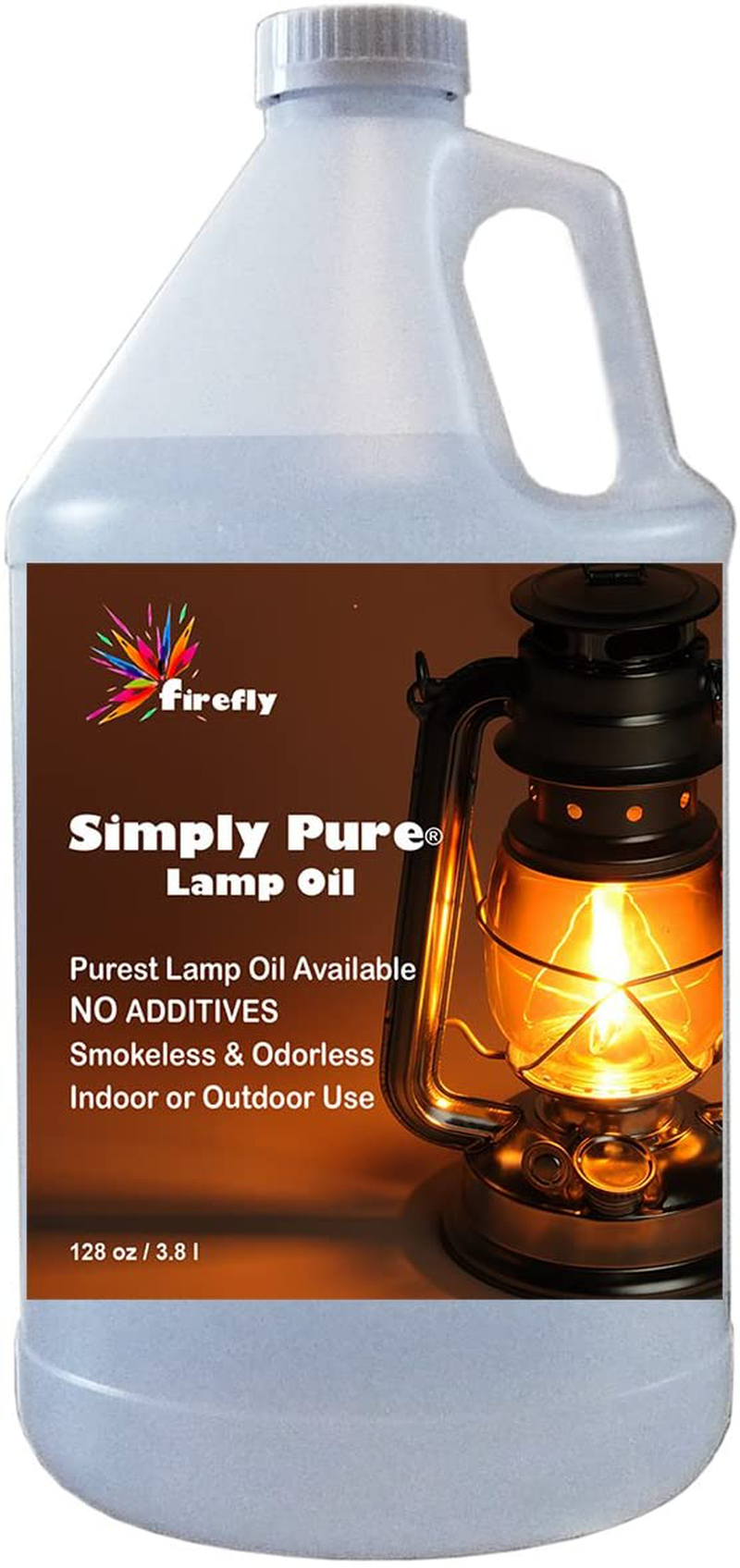 Firefly Kosher Paraffin Lamp Oil - 1 Gallon - Odorless & Smokeless - Simply Pure - Ultra Clean Burning Liquid Paraffin Fuel Home & Garden > Lighting Accessories > Oil Lamp Fuel Firefly Plain 1 Gallon 
