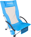 Kingcamp Low Sling Beach Chair for Camping Concert Lawn, Low and High Mesh Back Two Versions Sporting Goods > Outdoor Recreation > Camping & Hiking > Camp Furniture KingCamp Highback_blue  