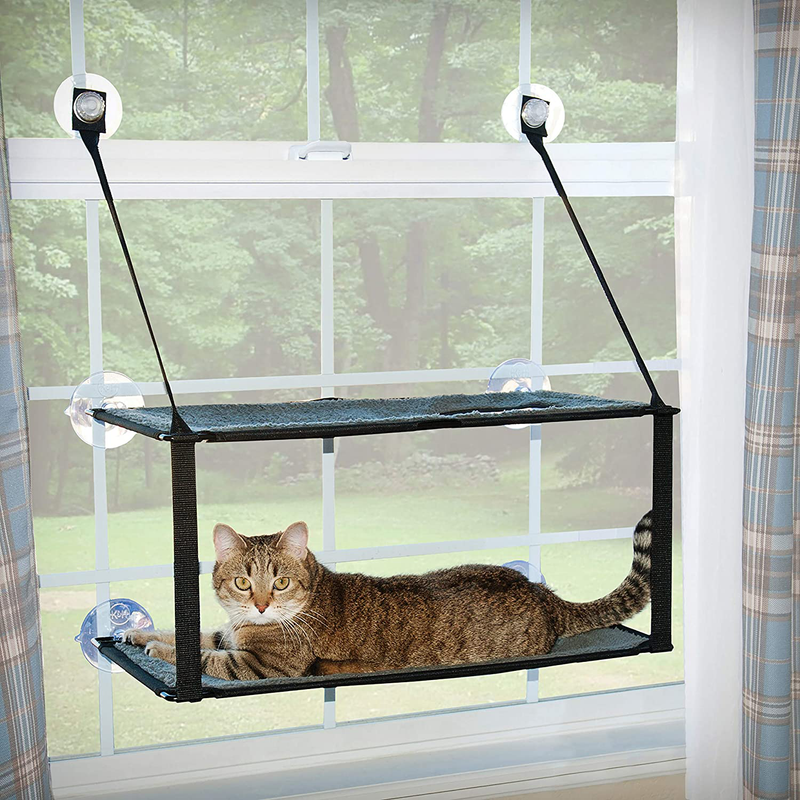 K&H Pet Products EZ Window Mount Kitty Sill - Single Level to Quad Level Animals & Pet Supplies > Pet Supplies > Cat Supplies > Cat Beds K&H PET PRODUCTS Double Stack  