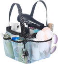 NINU Mesh Shower Caddy Basket for Bathroom Accessories, Portable Hanging Tote Toiletry Bag for College Dorm Room Essentials-Black Sporting Goods > Outdoor Recreation > Camping & Hiking > Portable Toilets & Showers NINU Blue  