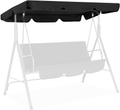 Iptienda Patio Canopy Swings Cover, 3-Seater Heavy Duty Canopy Replacement Cover Waterproof Anti-UV Sun Shade for Part Bench Garden Porch Swing Furniture Cover Black Home & Garden > Lawn & Garden > Outdoor Living > Porch Swings Iptienda Black 65"(L) x 45"(W) x5.9"(H) 
