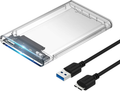 SABRENT 2.5-Inch SATA to USB 3.0 Tool-Free External Hard Drive Enclosure [Optimized for SSD, Support UASP SATA III] Black (EC-UASP)