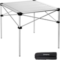 Kingcamp Roll up Aluminum Folding Table Compact Camping Foldable Camp Tables for Travel, Picnic, Party, Barbecue, Outdoor and Indoor, 2-4 Person Sporting Goods > Outdoor Recreation > Camping & Hiking > Camp Furniture KingCamp 27.56*27.56*27.17″2-4person  