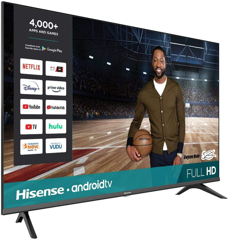 Hisense 43-Inch 43H5500G Full HD Smart Android TV with Voice Remote (2020 Model) Electronics > Video > Televisions Hisense   