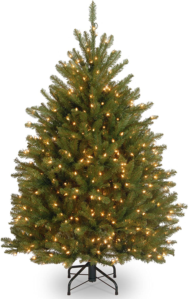 National Tree Company Pre-lit Artificial Christmas Tree | Includes Pre-strung White Lights, PowerConnect and Stand | Dunhill Fir - 9 ft Home & Garden > Decor > Seasonal & Holiday Decorations > Christmas Tree Stands National Tree Company 4 ft  