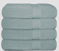 Glamburg Premium Cotton 4 Pack Bath Towel Set - 100% Pure Cotton - 4 Bath Towels 27x54 - Ideal for Everyday use - Ultra Soft & Highly Absorbent - Black Home & Garden > Linens & Bedding > Towels GLAMBURG Jade  