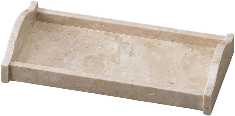 Creative Home Natural Champagne Marble Arch Vanity Tray Decorative Tray Jewelry Organizer Candle Holder Countertop Organizer, Beige, Large Home & Garden > Decor > Decorative Trays Creative Home Small Arch Tray  
