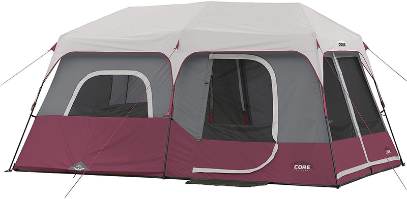 Core 9 Person Instant Cabin Tent - 14' X 9' Sporting Goods > Outdoor Recreation > Camping & Hiking > Camp Furniture Core Wine  