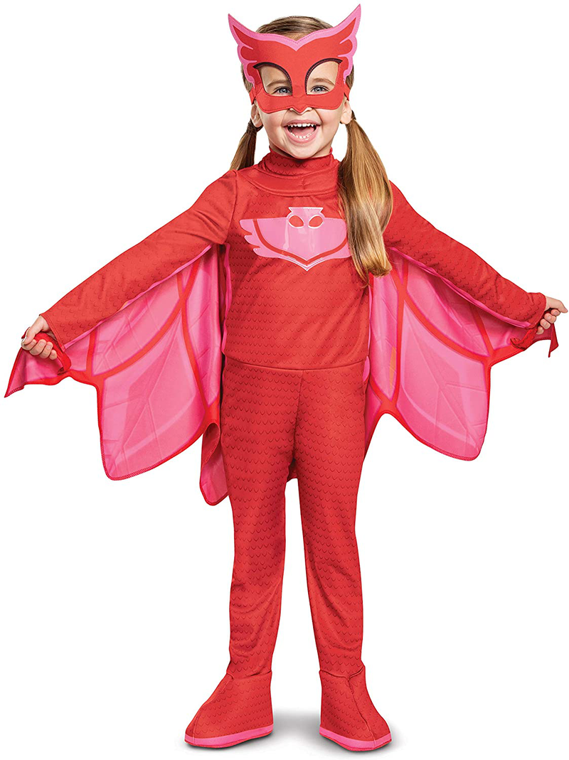 Deluxe PJ Masks Kids Catboy Light Up Costume Apparel & Accessories > Costumes & Accessories > Costumes Disguise Owlette Large (4-6) 