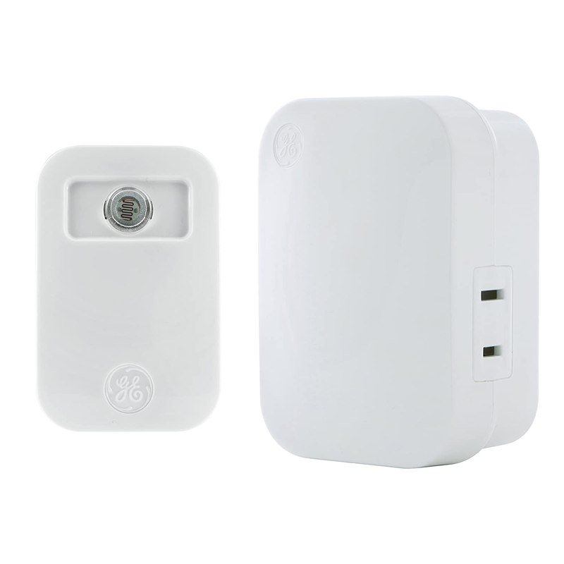 MY SELECTSMART Sensing GE Automatic Wireless Control, On/Off, 2/5 / 8 Hour Timer, 1 Outlet, 150 ft. Range Plug-in Receiver, Ideal for Lamps & Indoor Lighting, No Wiring Needed, 36237 Home & Garden > Lighting Accessories > Lighting Timers MY SELECTSMART Receiver And Light-Sensing  