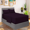 Mellanni California King Sheets - Hotel Luxury 1800 Bedding Sheets & Pillowcases - Extra Soft Cooling Bed Sheets - Deep Pocket up to 16" - Wrinkle, Fade, Stain Resistant - 4 PC (Cal King, Persimmon) Home & Garden > Linens & Bedding > Bedding Mellanni Purple EXTRA DEEP pocket - Twin XL size 