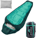 Hihiker Mummy Bag + Travel Pillow W/Compact Compression Sack – 4 Season Sleeping Bag for Adults & Kids – Lightweight Warm and Washable, for Hiking Traveling & Outdoor Activities Sporting Goods > Outdoor Recreation > Camping & Hiking > Sleeping BagsSporting Goods > Outdoor Recreation > Camping & Hiking > Sleeping Bags HiHiker Turquoise  