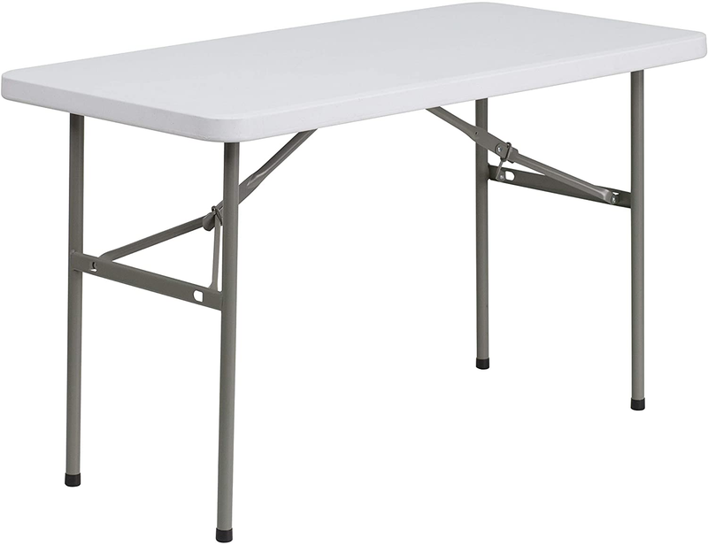 Flash Furniture 4-Foot Granite White Plastic Folding Table Sporting Goods > Outdoor Recreation > Camping & Hiking > Camp Furniture Flash Furniture   