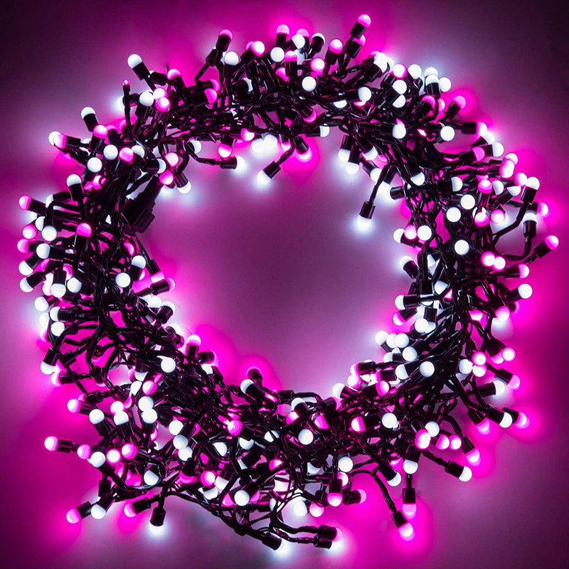 Quntis Valentines Day Decorations String Lights, 13FT 400Leds Battery Powered Globe Fairy Lights with Timer, Christmas Decor Garland Lights for Indoor Outdoor Home Bedroom Party Wedding Hanging Home & Garden > Decor > Seasonal & Holiday Decorations Quntis   